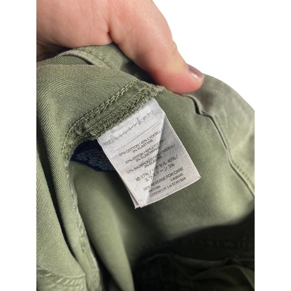 J Crew Patch Pocket Slim Boyfriend Chino Pants Green Womens Size 31 *Read* H6799 - Picture 6 of 10